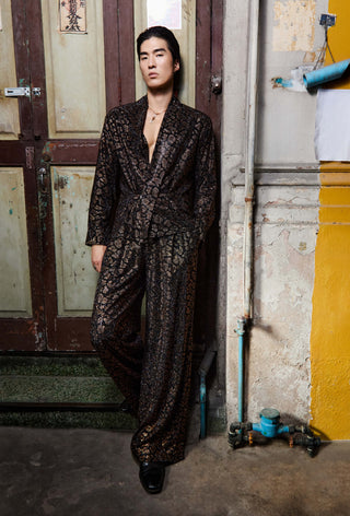 Rocco wrap shirt and trouser