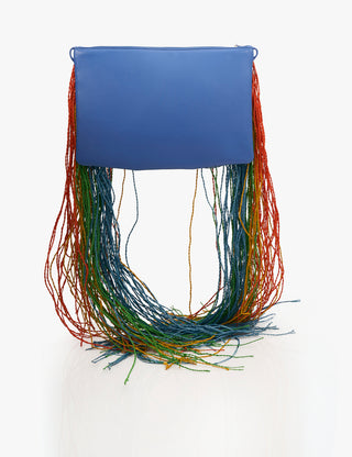 Multicolor raafia bag