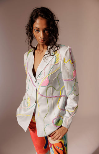 Maia embroidered blazer