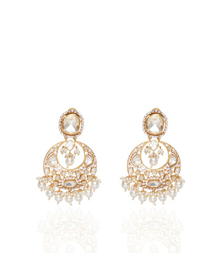Yadavi white moissanite necklace set