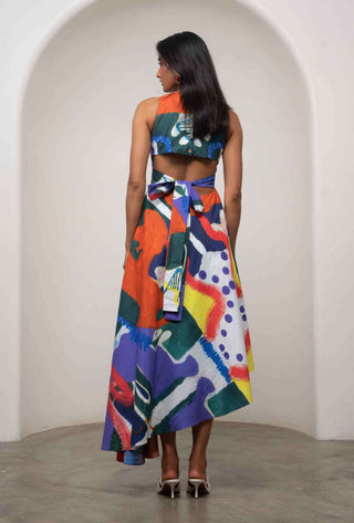 Varen tie-up dress