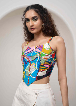 Sorel embroidered corset