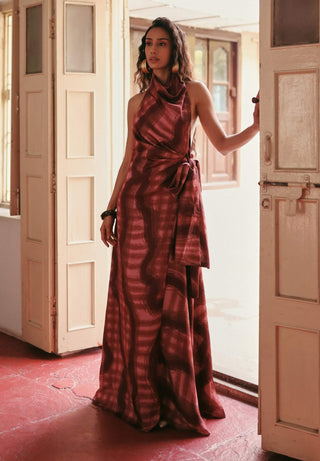 Choco bling maxi dress