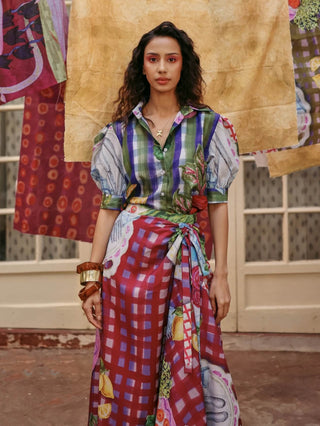 Retro rani shirt and skirt