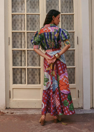 Retro rani shirt and skirt