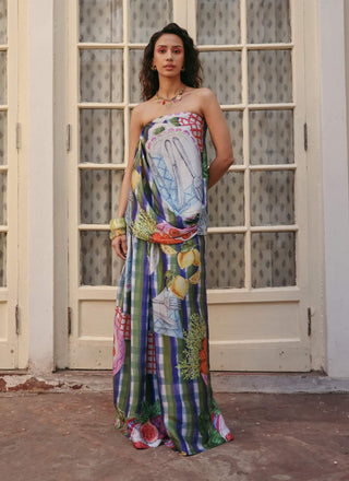 Boogy woogy multicolor top and skirt