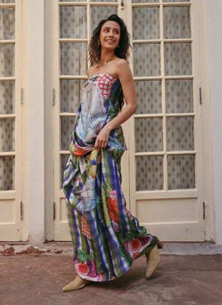 Boogy woogy multicolor top and skirt