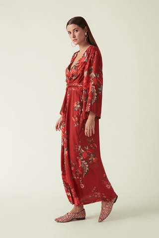 Payal Pratap-Abong Red Printed Dress-INDIASPOPUP.COM