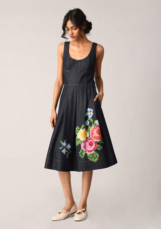 Sherardii embroidered corset dress