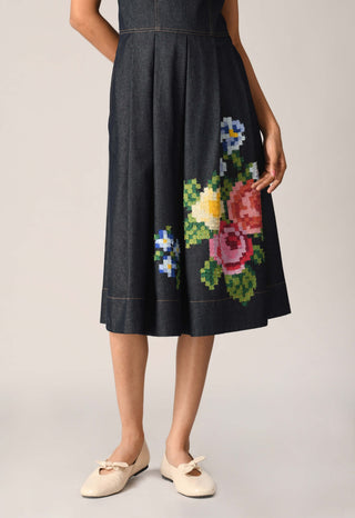 Sherardii embroidered corset dress