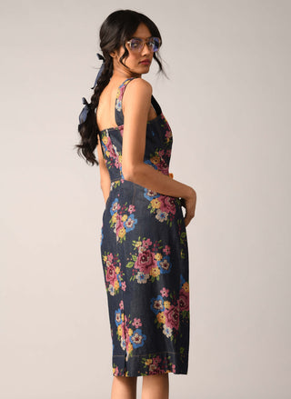 Stylosa embroidered corset dress