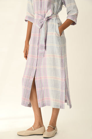 Montana powder blue check dress