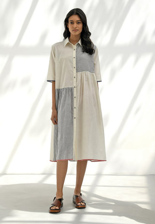 Felli Ivory Handloom Tunic Dress by Payal Pratap available on Indiaspopup.com