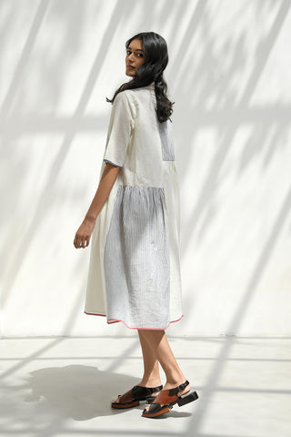 Felli Ivory Handloom Tunic Dress by Payal Pratap available on Indiaspopup.com