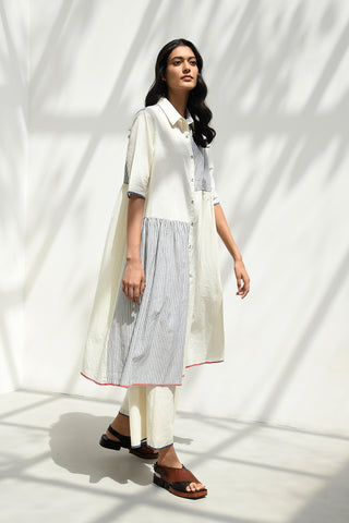 Felli Ivory Handloom Tunic Dress by Payal Pratap available on Indiaspopup.com