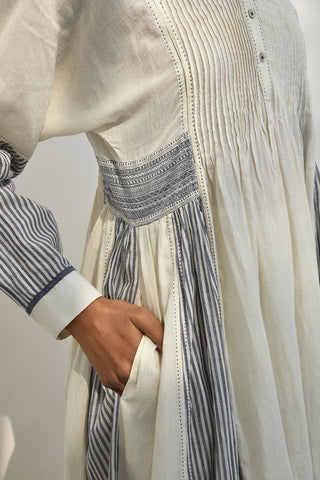 Lesvos Ivory Handloom Tunic by Payal Pratap available on Indiaspopup.com