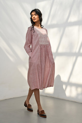 Pelion pink stripe dress