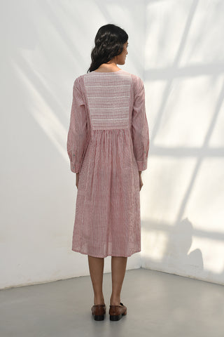 Pelion pink stripe dress