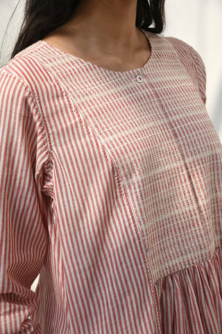 Pelion pink stripe dress