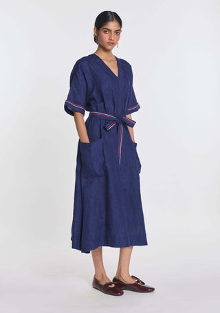 Linen willow maxi dress