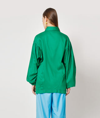 Two Point Two-Green Tombo Shirt-INDIASPOPUP.COM