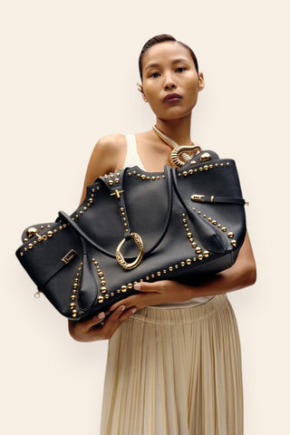 Black rebel tote bag