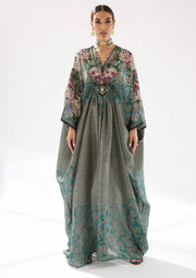 Rajdeep Ranawat-Imama Teal Kaftan-INDIASPOPUP.COM