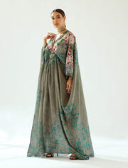 Rajdeep Ranawat-Imama Teal Kaftan-INDIASPOPUP.COM
