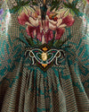 Rajdeep Ranawat-Imama Teal Kaftan-INDIASPOPUP.COM