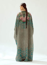 Rajdeep Ranawat-Imama Teal Kaftan-INDIASPOPUP.COM