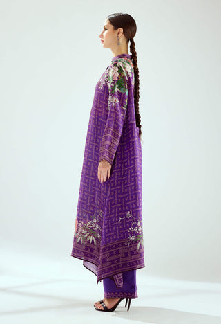Rajdeep Ranawat-Zeynep Purple Silk Long Tunic-INDIASPOPUP.COM