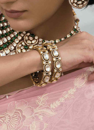 Kavya antique finish polki bangles