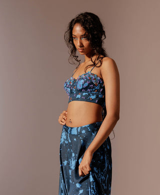 Nysa Embroidered Bustier by Advait available on Indiaspopup.com