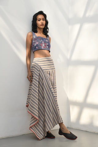 Elia Beige Handloom Skirt by Payal Pratap available on Indiaspopup.com