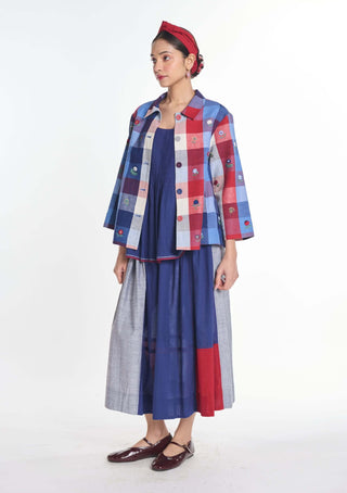 Cotton trientalis patchwork skirt