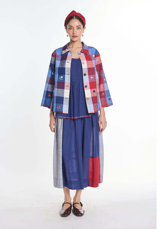 Cotton trientalis patchwork skirt