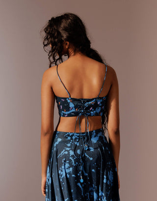 Nysa Embroidered Bustier by Advait available on Indiaspopup.com