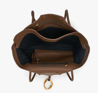 Mocha brown boss tote