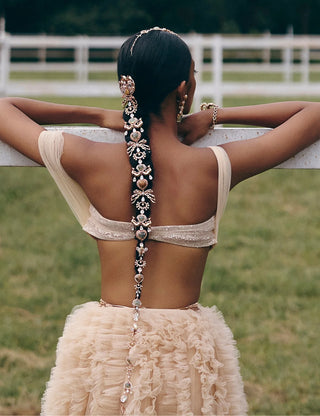Majestic leopard couture hair accessory