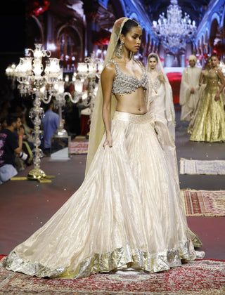 Noor-e-zar gold lehenga set