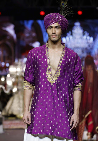 Rehzaar purple amethyst kurta set
