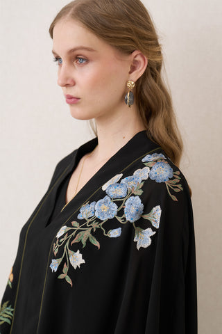 Lina black cape top