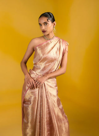 Ekaya Rosy Pink Revelry Sari available on indiaspopup