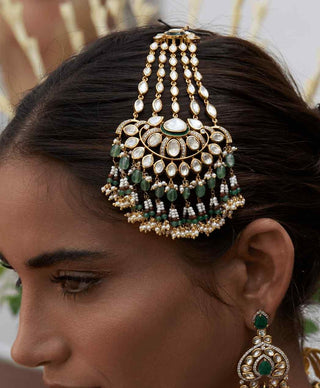 Gitanjali green polki passa