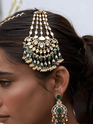 Gitanjali green polki passa