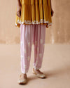 Aman Takyar-Mustard Floral Embroidery Kurta And Pants-INDIASPOPUP.COM