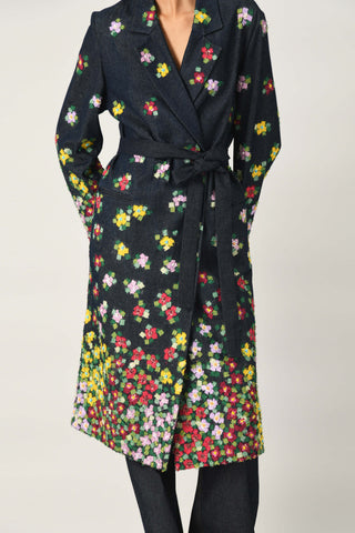 Derongensis double-breasted belted jacket