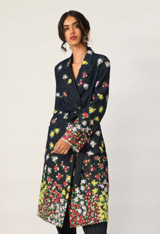 Derongensis double-breasted belted jacket