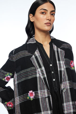Arvensis black long jacket
