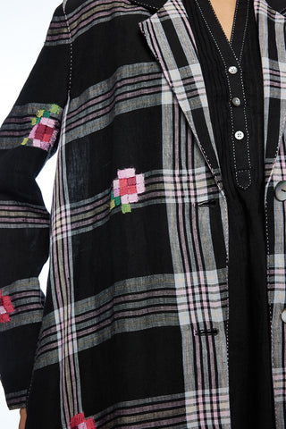 Arvensis black long jacket